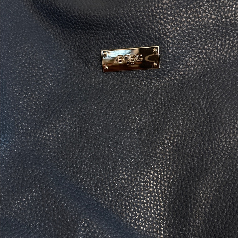 BCBG blue grey  Leather Shoulder Bag